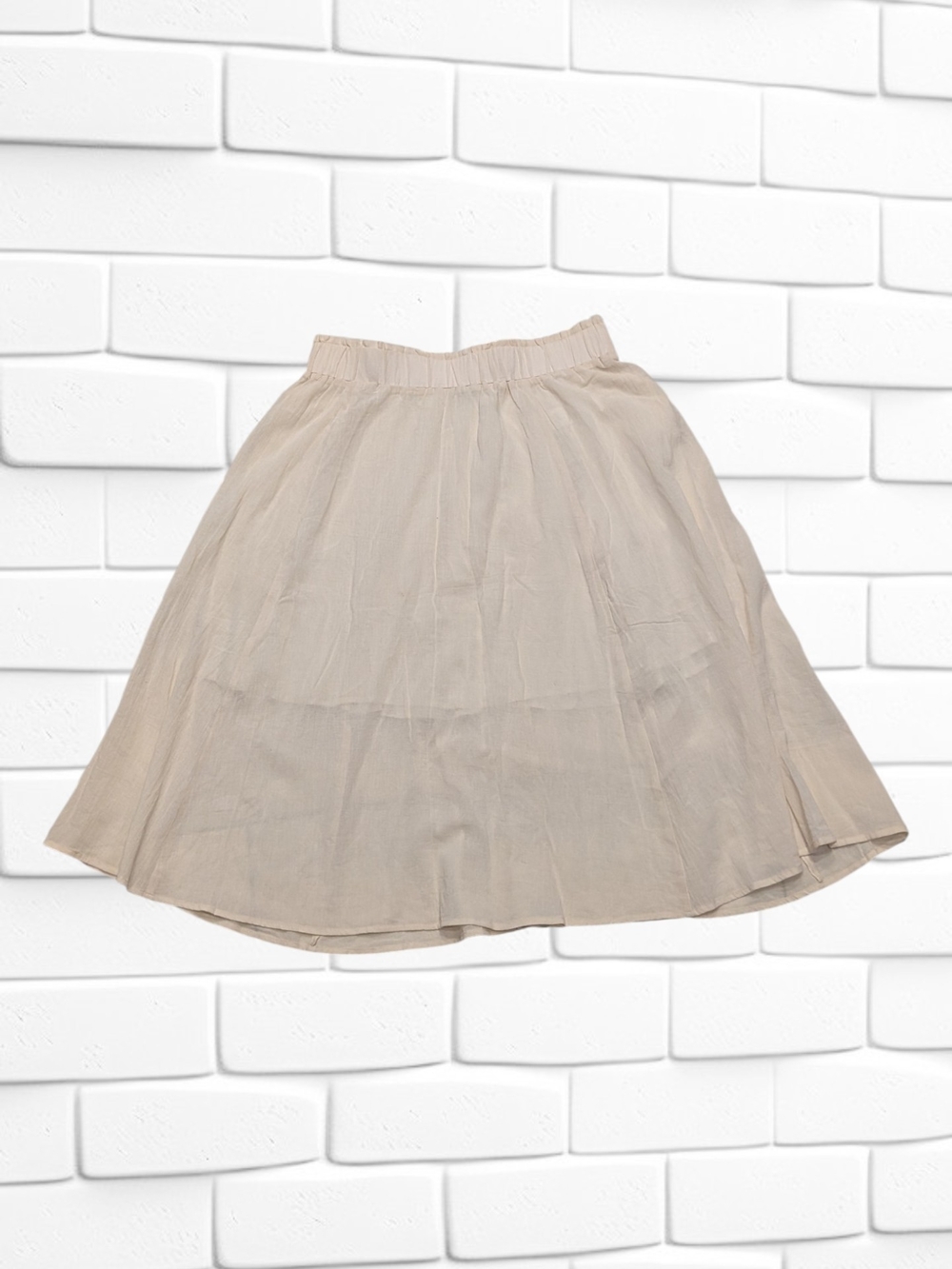 Reitmans NEW Size 14: Cotton Cream A-Line Midi Skirt - Picture 2 of 4